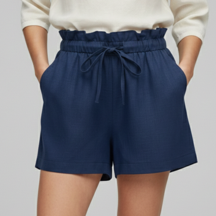 Women’s Shorts with Drawstring Waist and Side Pockets