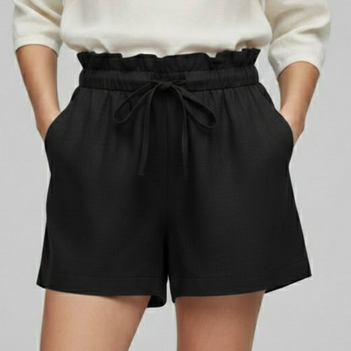 Women’s Shorts with Drawstring Waist and Side Pockets