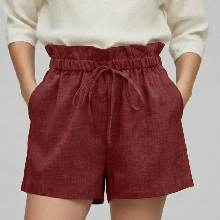 Women’s Shorts with Drawstring Waist and Side Pockets