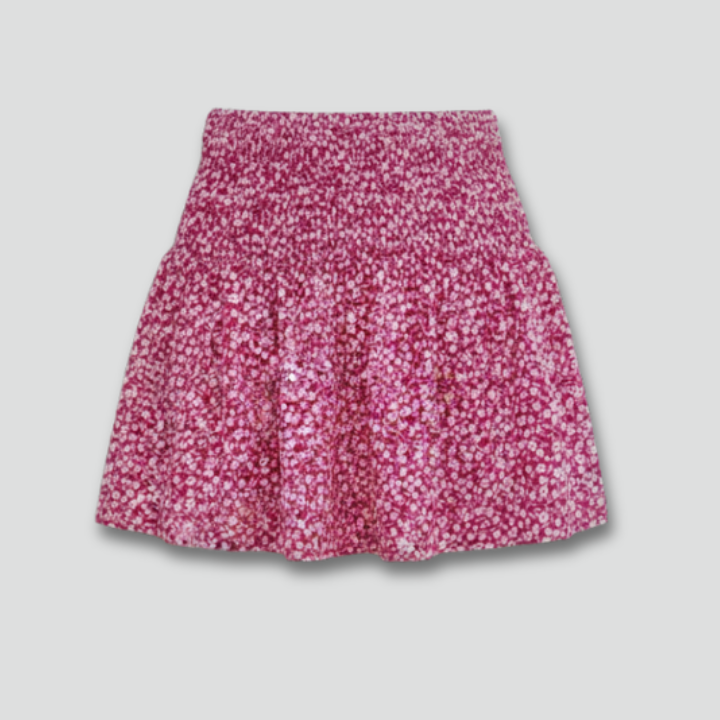 Women’s Shorts with Elastic Waist and Printed Surface