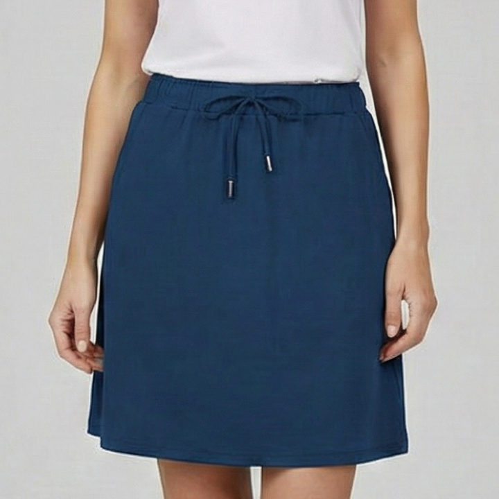 Women’s Skirt with Drawstring Waist and Built-In Shorts