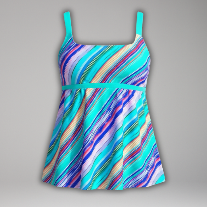 Women’s Tankini Set with Printed Top and Shorts