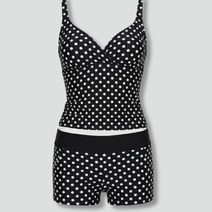 Women’s Tankini Set with Wrap Top and Shorts